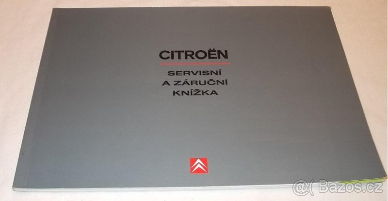 CITROEN - česká servisní a záruční knížka