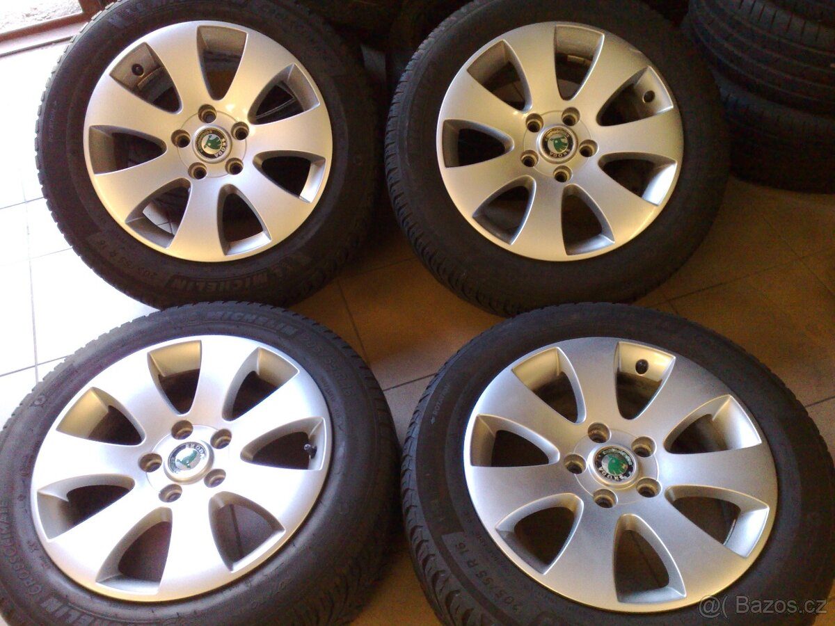 alu kola 5x112 r16 škoda yeti,superb 205/55/16