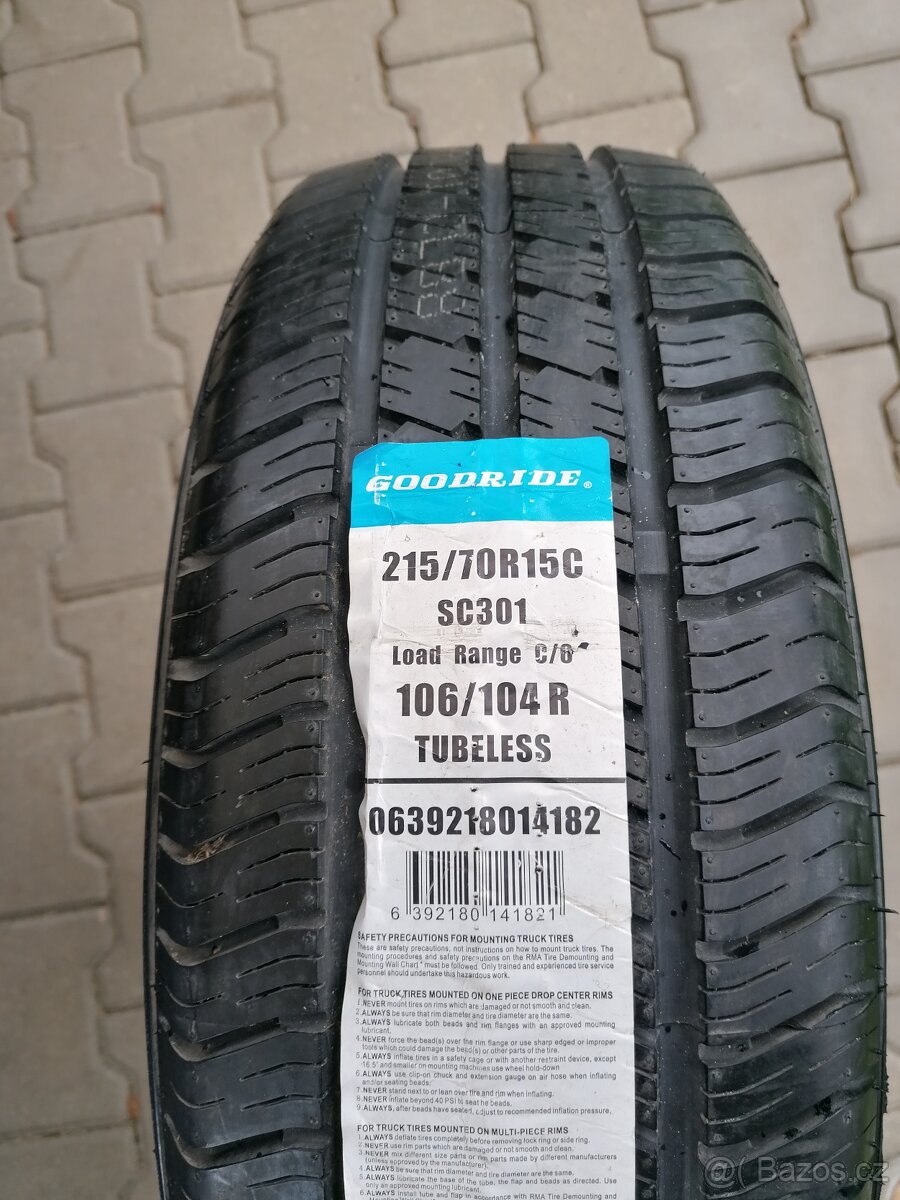 1ks pneu 215/70r15C