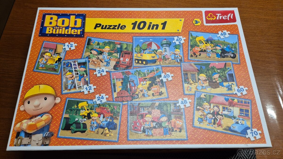 Puzzle Bořek stavitel 10 obrázků