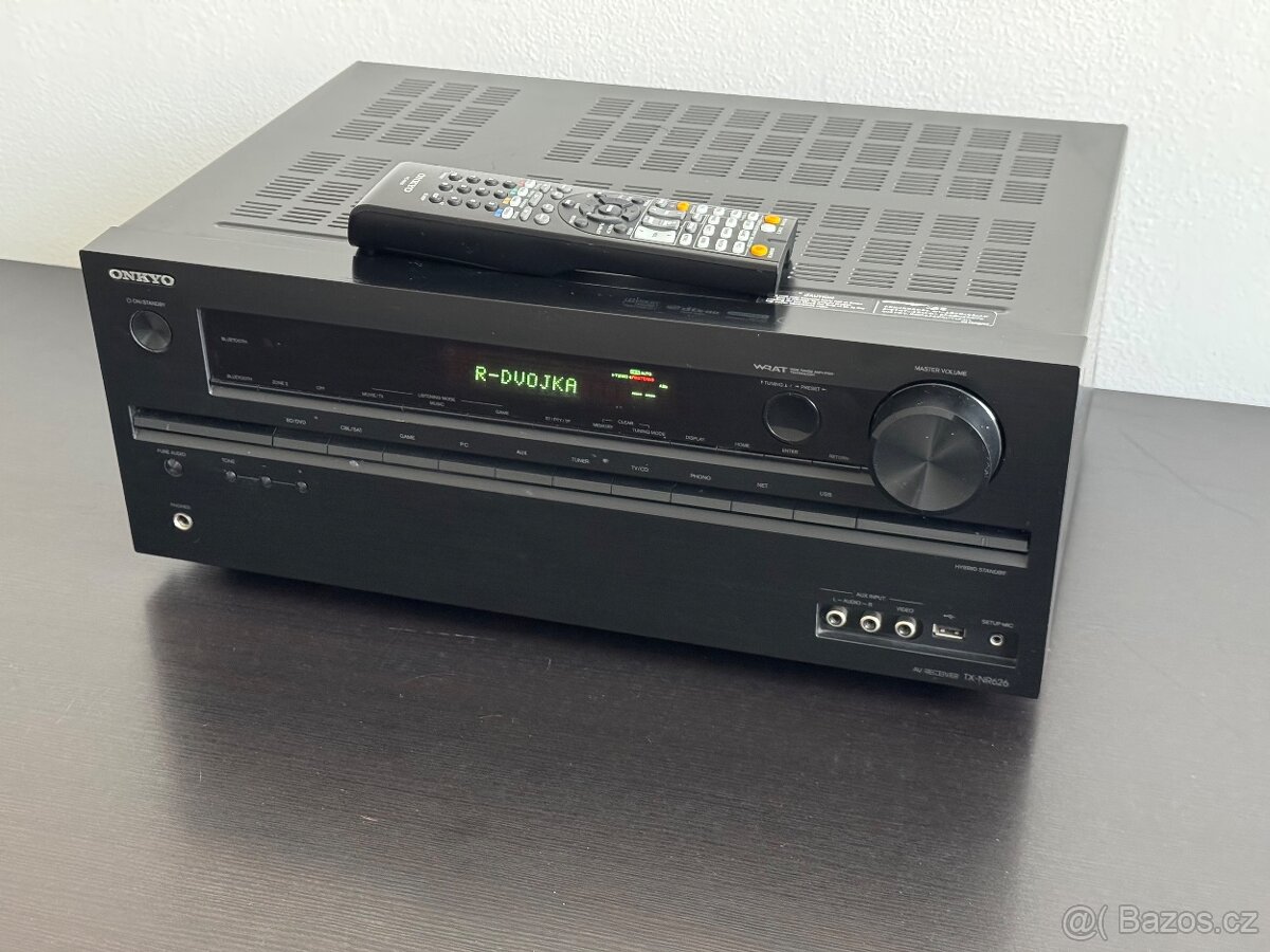 7.2 AV RECEIVER ZESILOVAČ ONKYO TX-NR626 HDMI DLNA USB WIFI