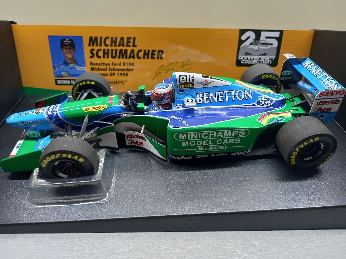 F1 BENETTON B194 GP NĚMECKA 1994 SCHUMACHER MINICHAMPS 1:18