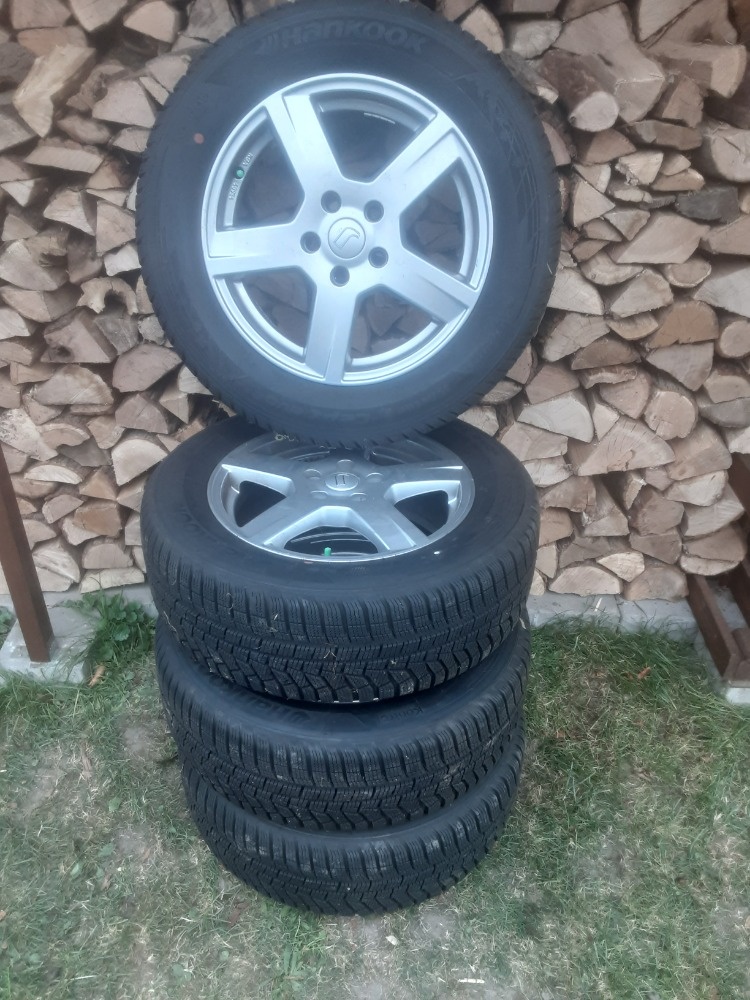 Alu Kola 16" 5x110 Fiat Opel Mazda GM zimnní pneu 215/65R16