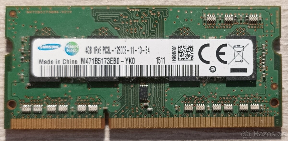 Prodám operační paměť 4GB pro patici SO-DIMM