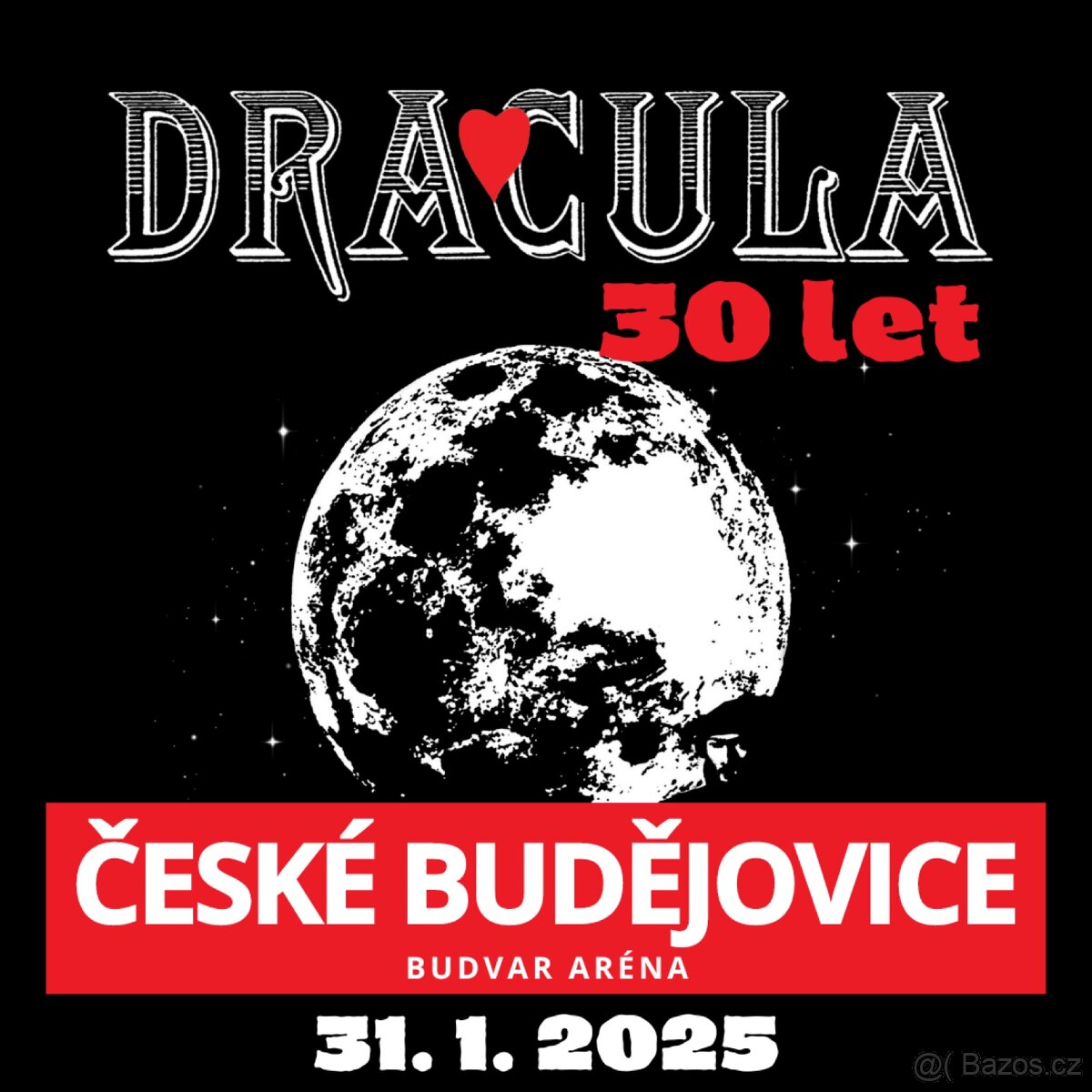 Vstupenka na muzikál Dracula 30 let v Českých Budějovicích