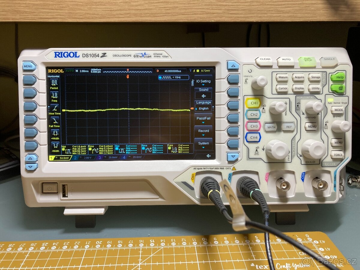 Osciloskop Rigol DS1054Z + unlock na 100MHz