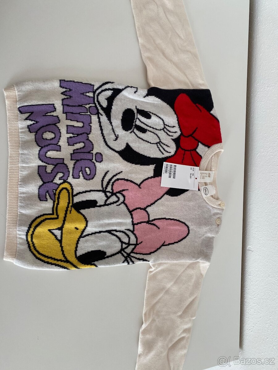 H&M Svetr Minnie, vel 92, nový s visačkou