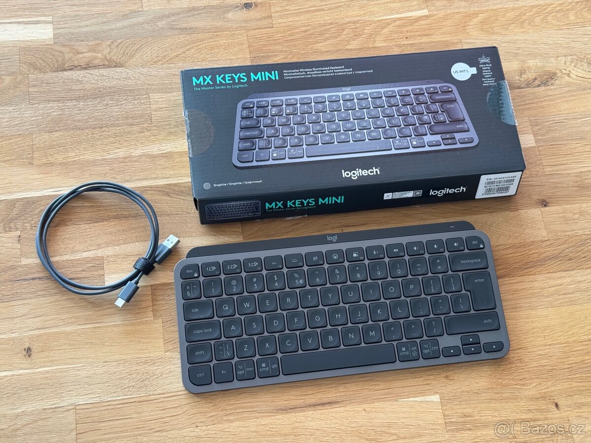 Klávesnice Logitech MX Keys Mini US Graphite TOP stav