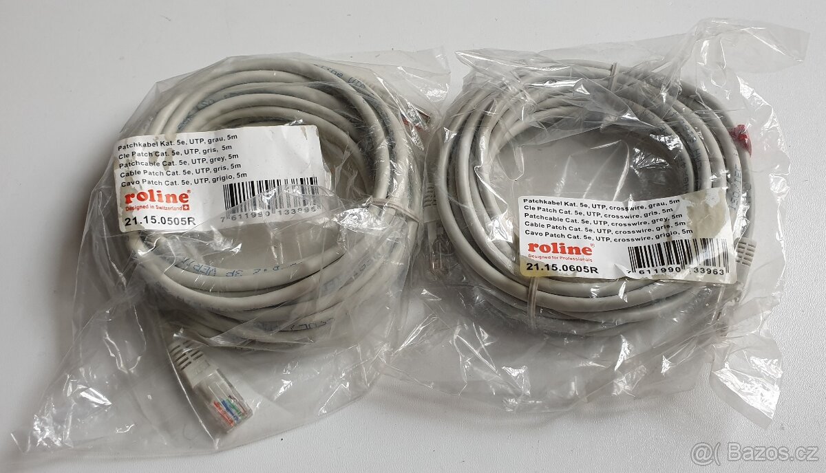 UTP datový kabel 2m, 3m, nový