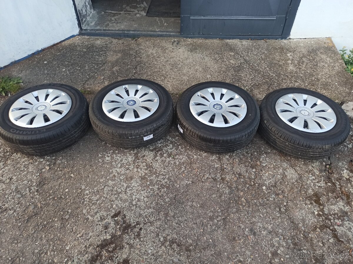 Sada kol mercedes A, B, C atd, 5x112, letní 195/65/15