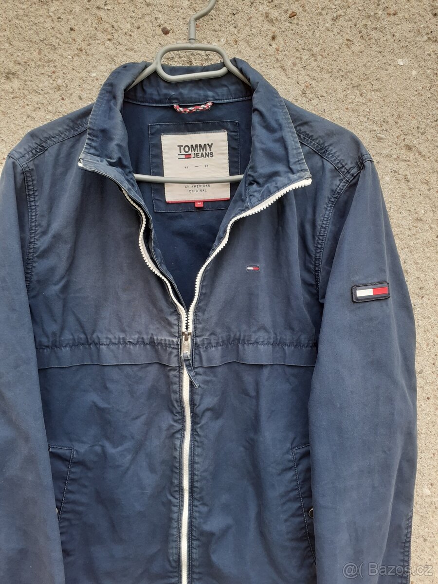 Vintage Tommy Hilfiger bunda modrá unisex pánská dámská