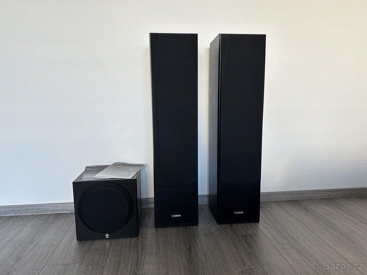 Yamaha 2.1 reproduktor set - ve stavu nove