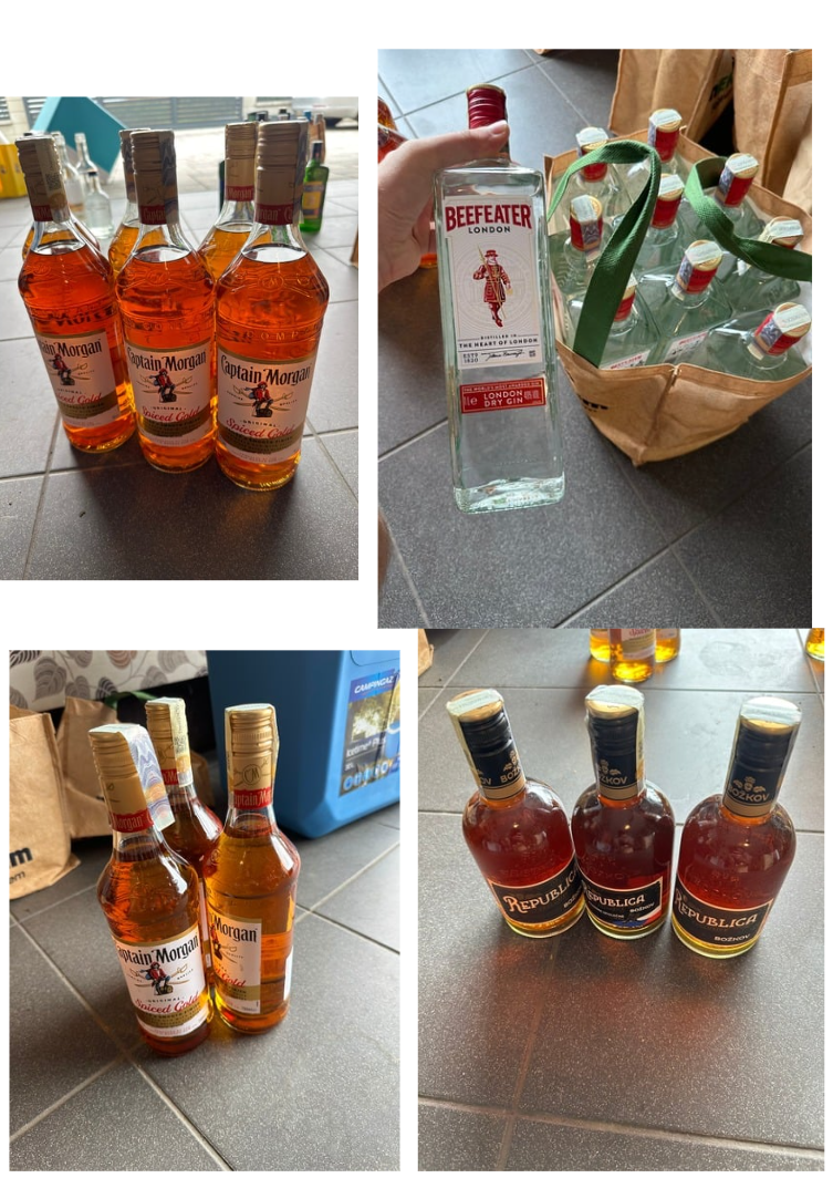 Prodáme alkohol ze svatby (Gin, Rum, Vodka, Procecco)