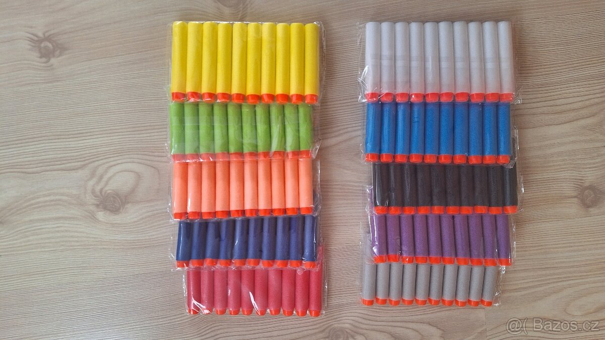 Náboje do Nerf pistolí 100 kusů