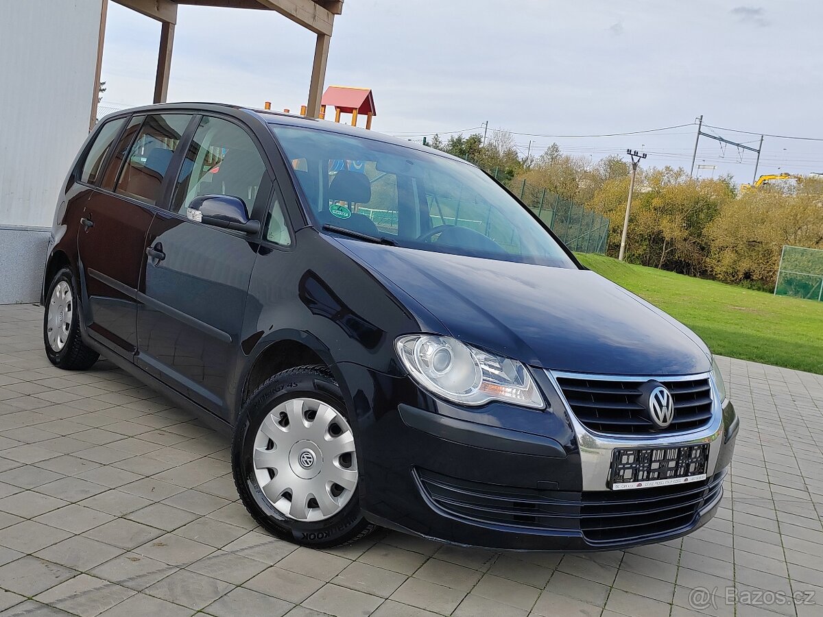 VW Touran 1.9 TDi 77kw BXE BEZ DPF,7míst,tažné zař.,6q