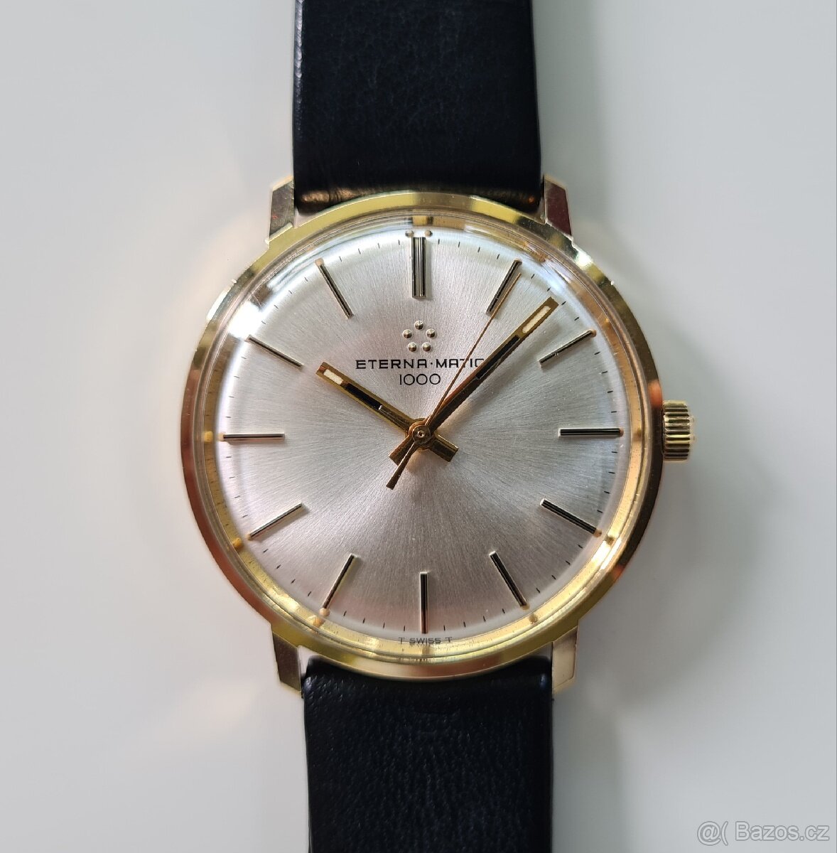 Pánské zlaté náramkové hodinky Eterna Matic 1000 14K