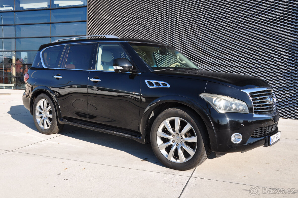 INFINITI QX80 (QX56) -5.6V8, 4x4, benzín, 7 míst, 120 000 km