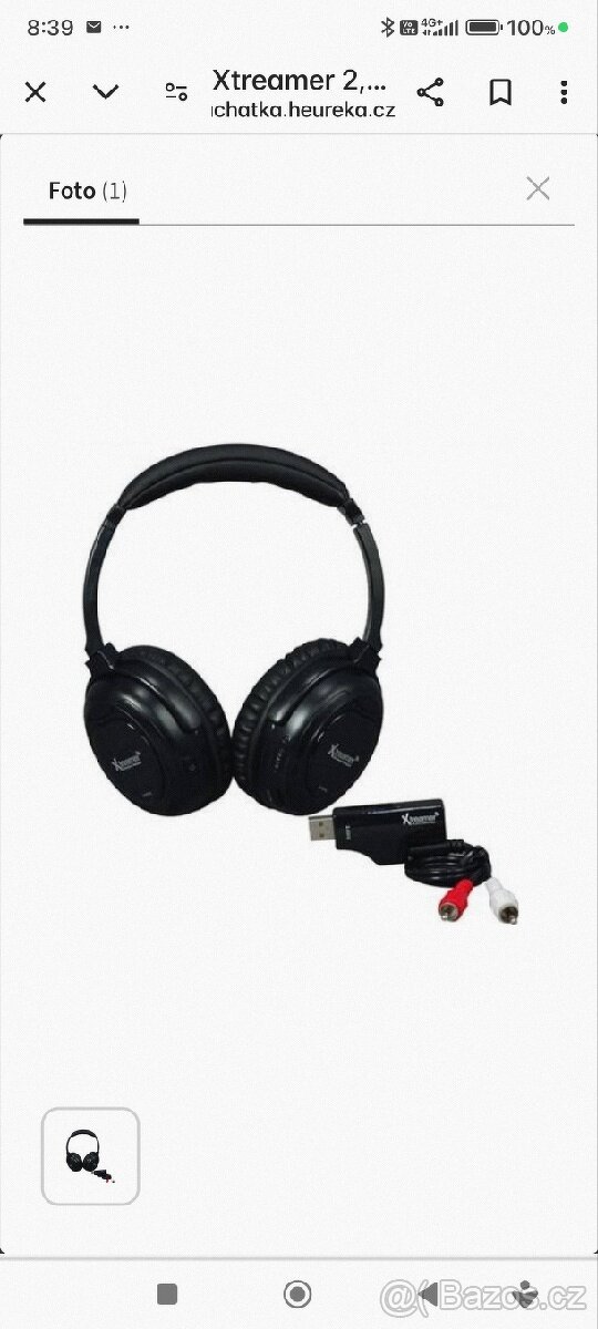 Sluchátka  Xtreamer 2,4G Wireless Headset

