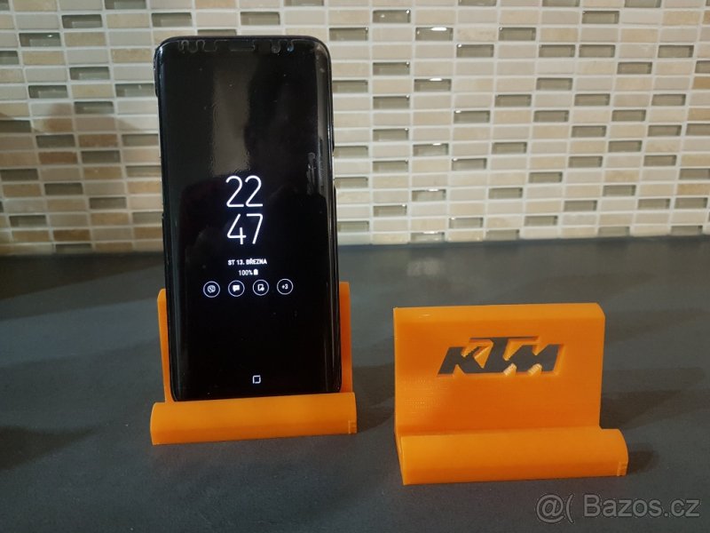 3D tisk....KTM stojánek mobil telefon - 3D tisk dle zakázky