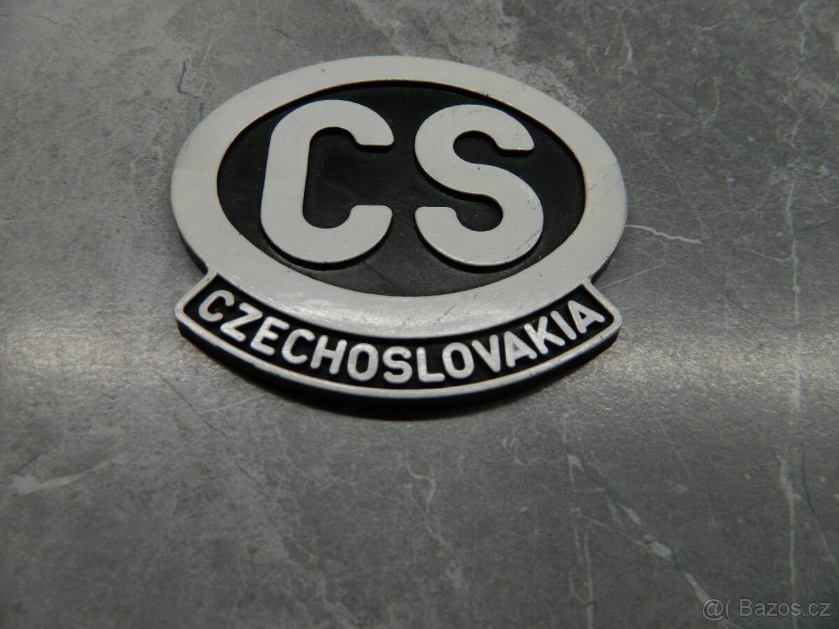 Prodám retro cedulku CS-Czechoslovakia.