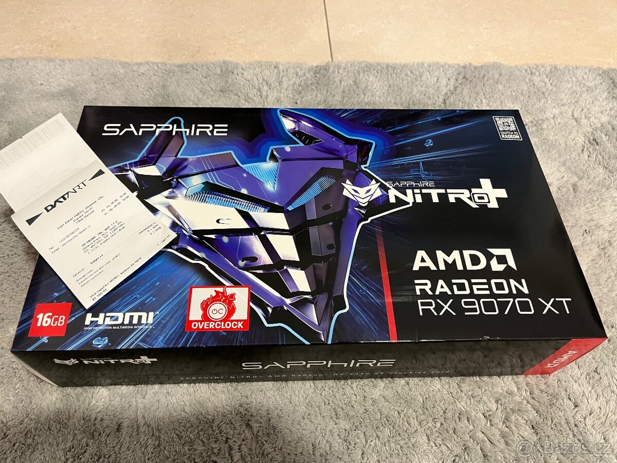 Radeon RX 9070 XT 16G OC Sapphire NITRO+ Radeon