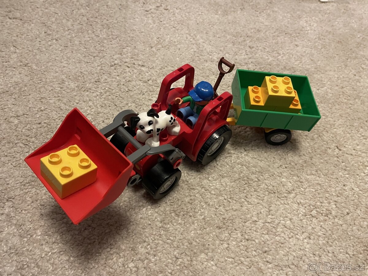 Duplo 5647 - Traktor velký červený