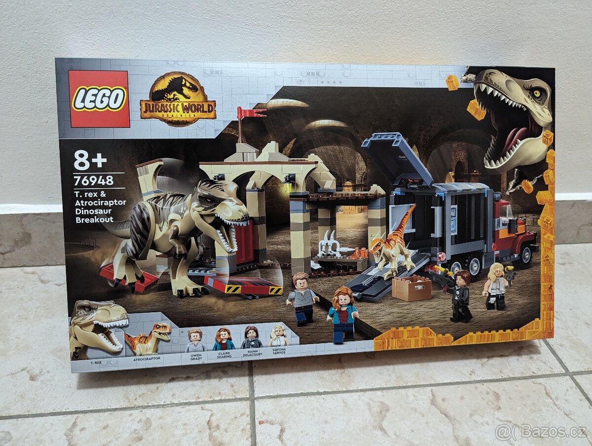 LEGO Jurassic World 76948 Útěk T-rexe a atrociraptora