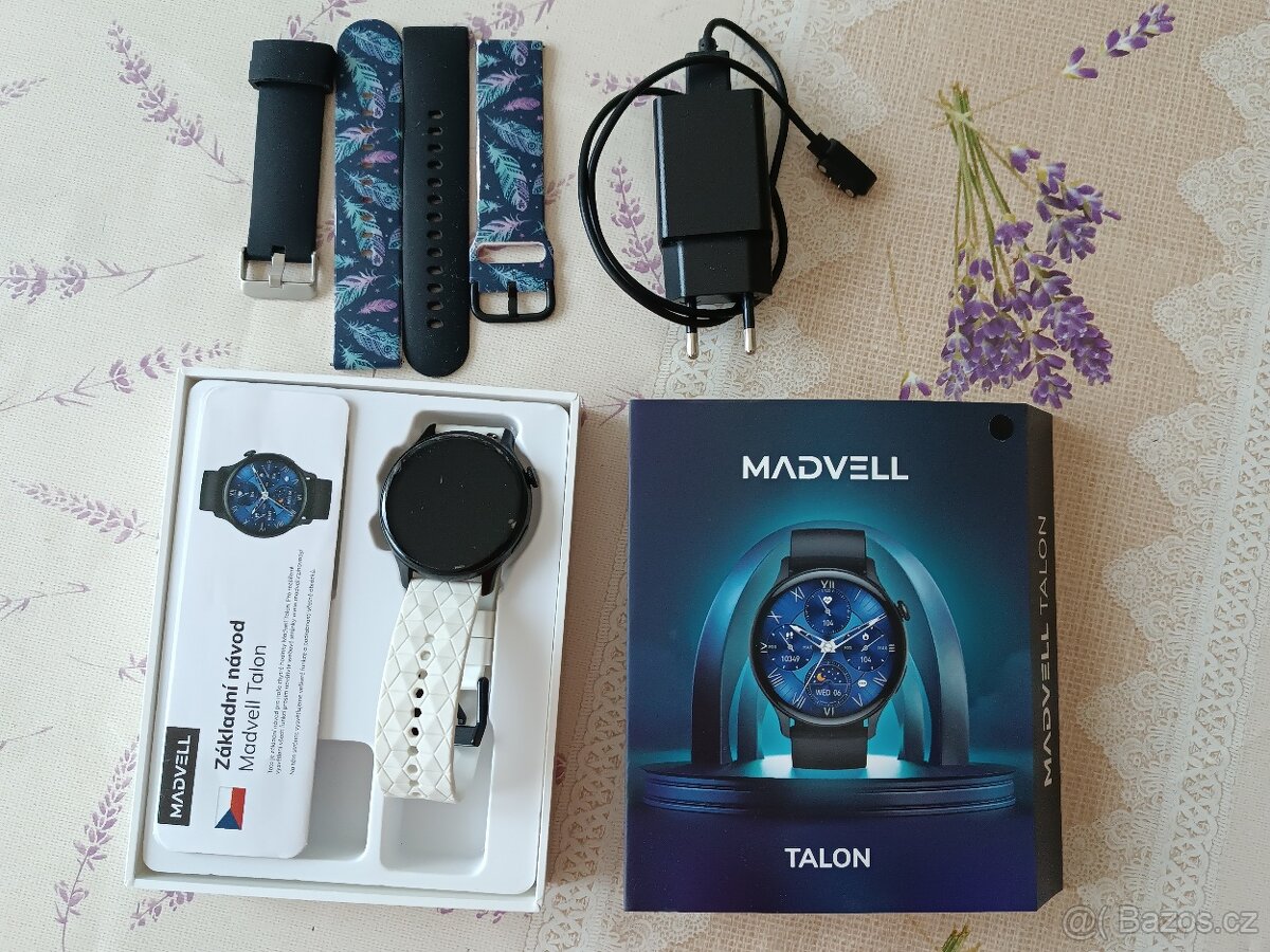 Chytré hodinky Madvell Talon s bluetooth voláním černá