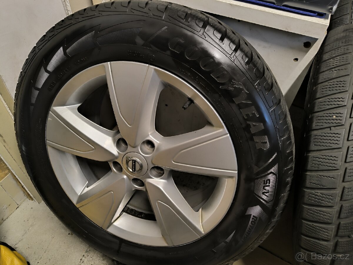 Alu kola Volvo XC40 5x108 r17 Originál,pneu zimní 235/60