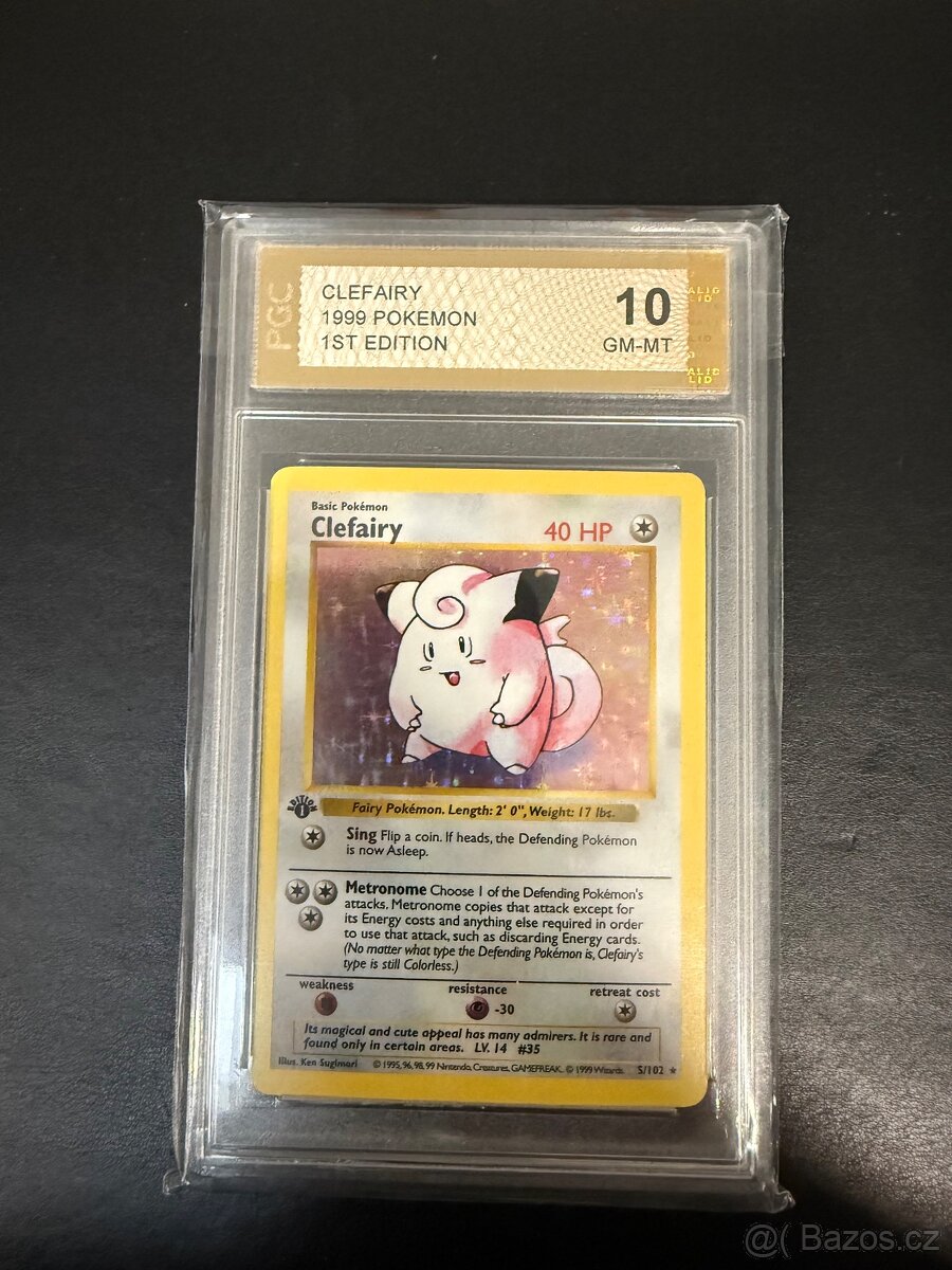 Clefairy Holo 1st edition 1999 PGC 10