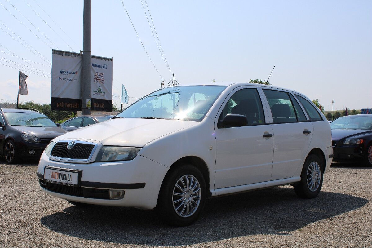 Škoda Fabia 1,2i 47KW, STK 11/2025, ČR, r.v. 2003