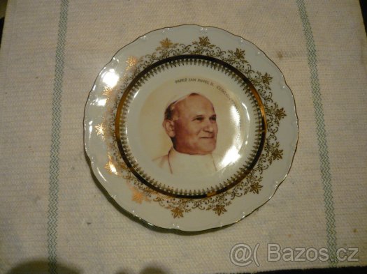 Ozdobný talíř Jan Pavel II.
