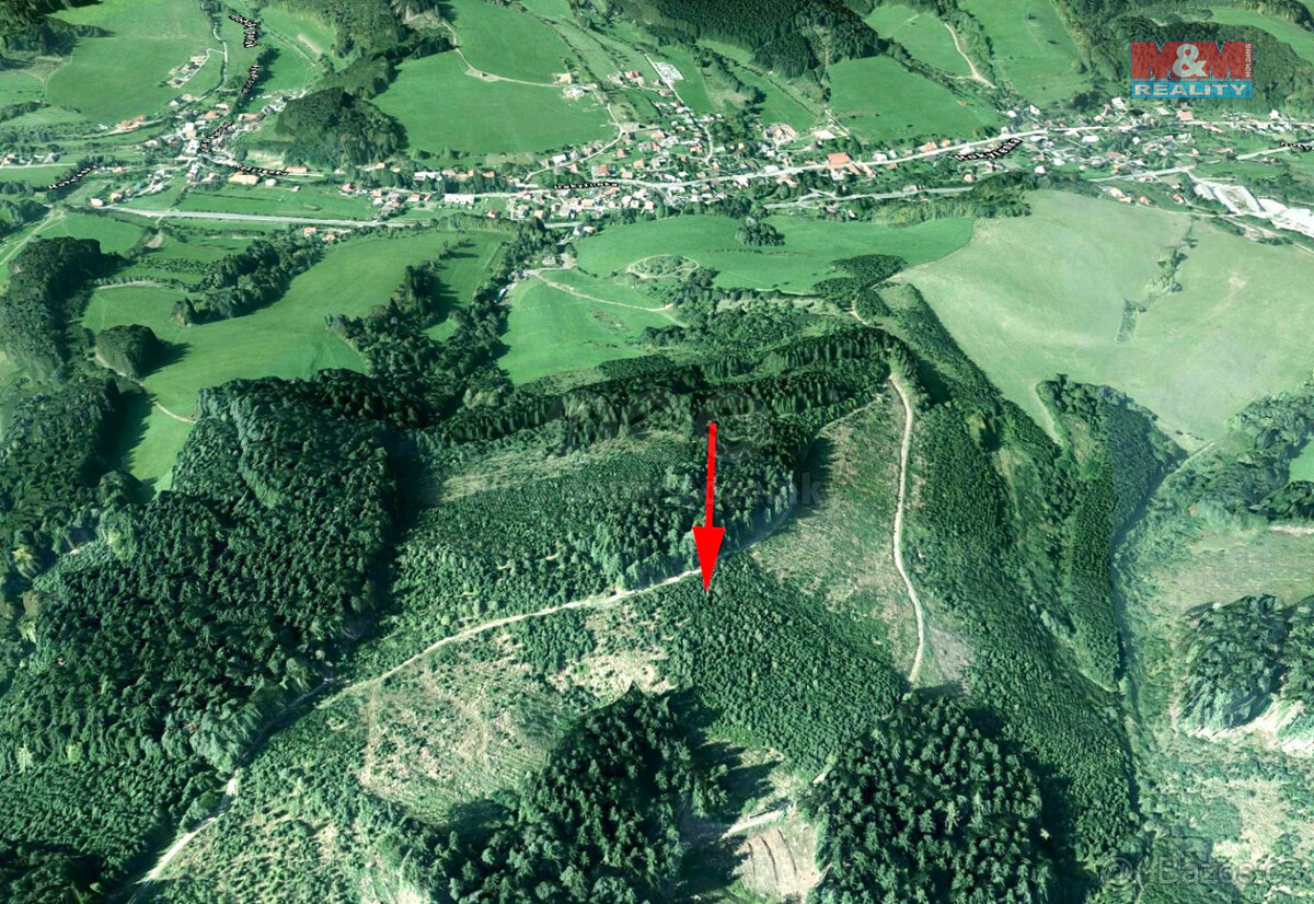 Prodej lesa, 8758 m², Lhota u Vsetína