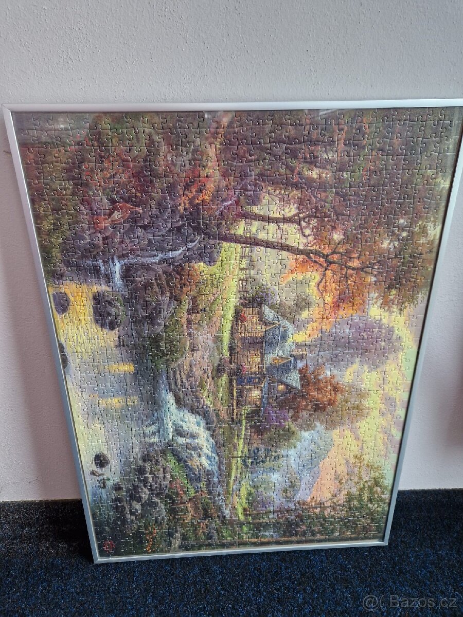 Rám se sklem na obraz/puzzle 70x50cm