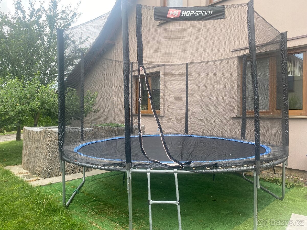 Trampolína Hop-Sport 12ft (366cm) s vnější ochrannou sítí