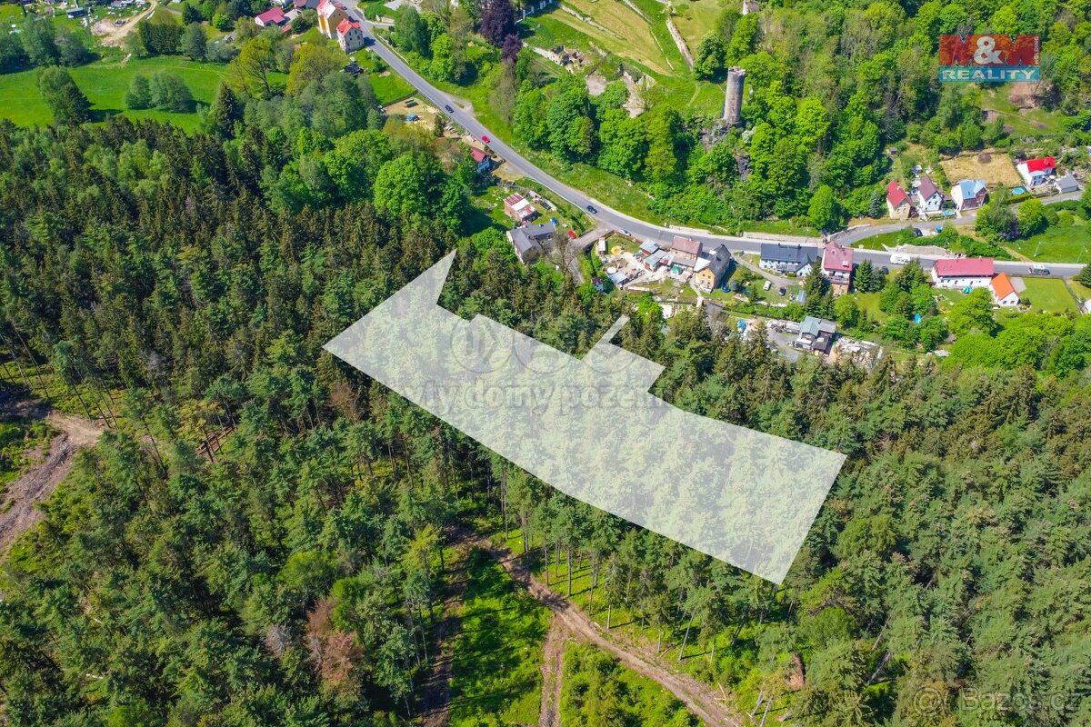 Prodej pozemku, 1672 m², Podhradí u Aše