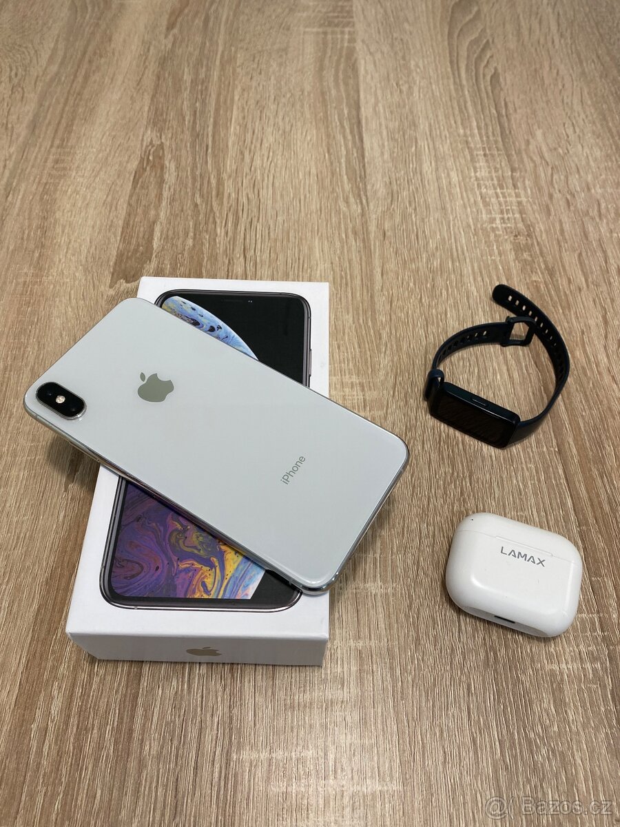 iPhone XS Max 64GB+ sluchátka Lamax + hodinky Huawei