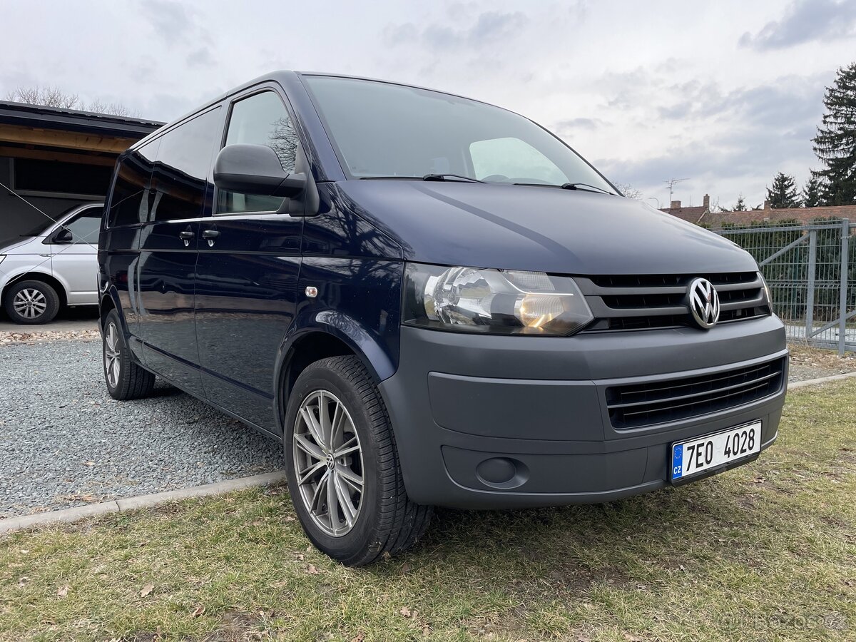 VW Transporter T5 long, 2.0, 9 mist, AC klima, rozvody