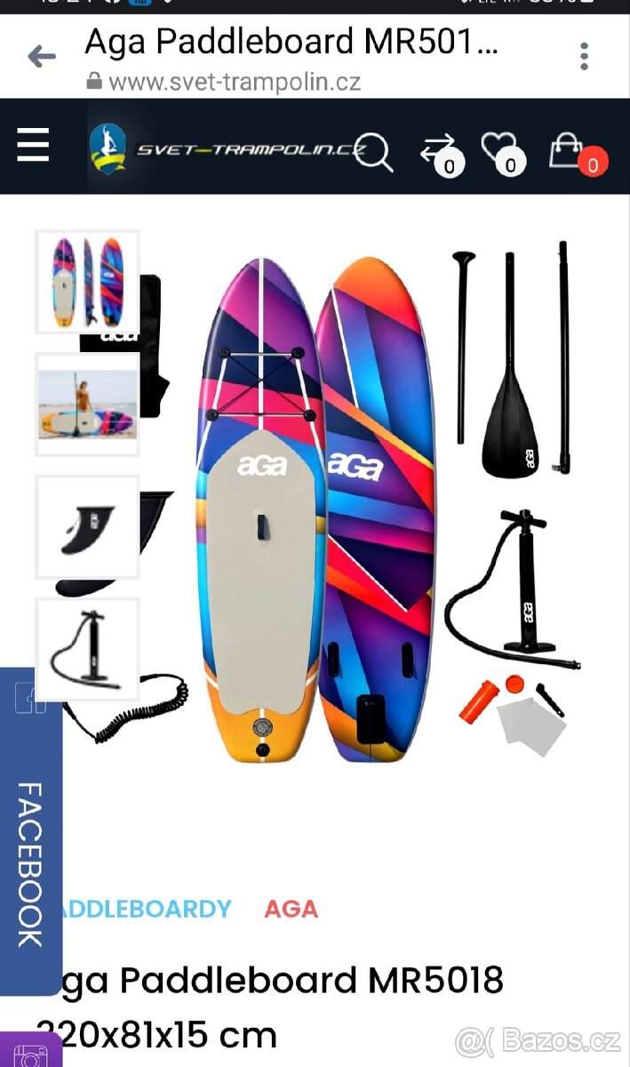 Prodám paddleboard  MR 5018
