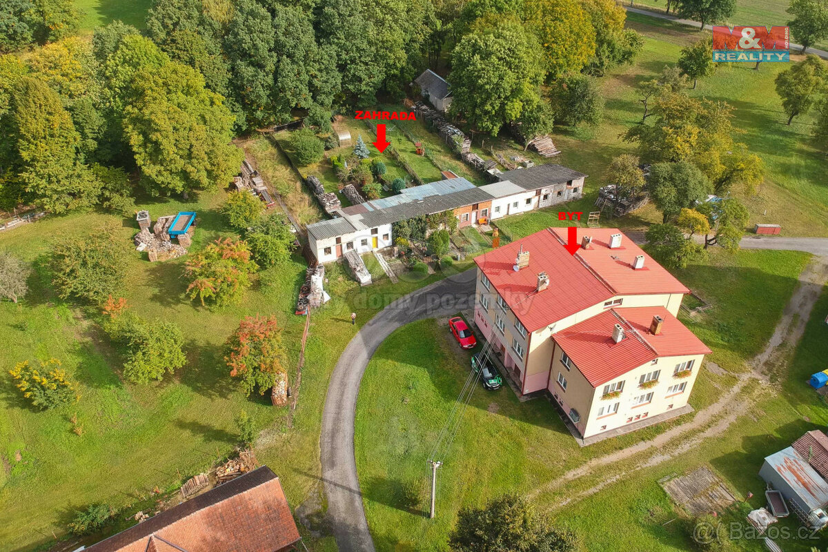 Prodej bytu 3+1, 60 m², se zahradou, Zhořec