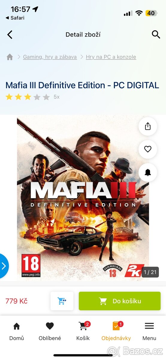 PC hra Mafia 3