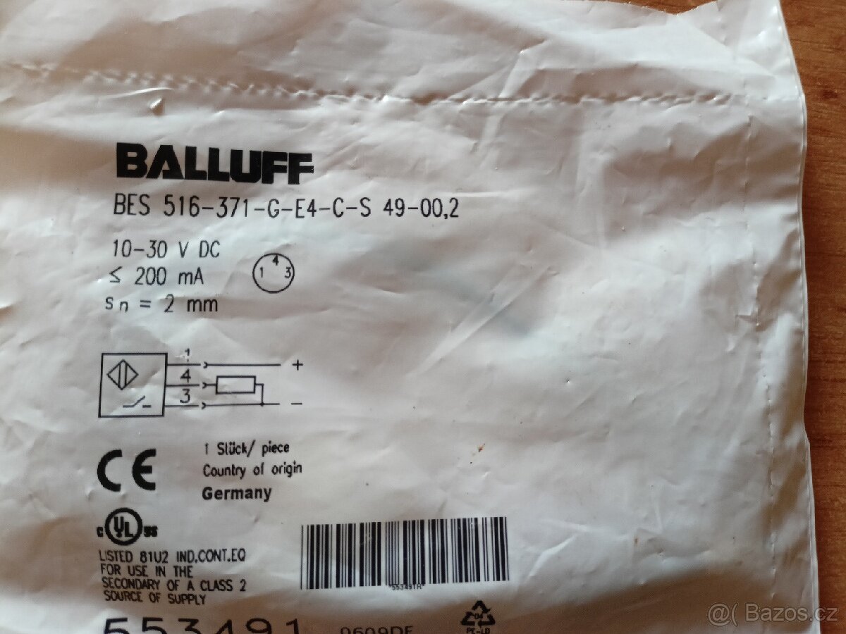 BES 516-371-G-E4-C-S 49-00,2 - indukční snímač BALLUFF