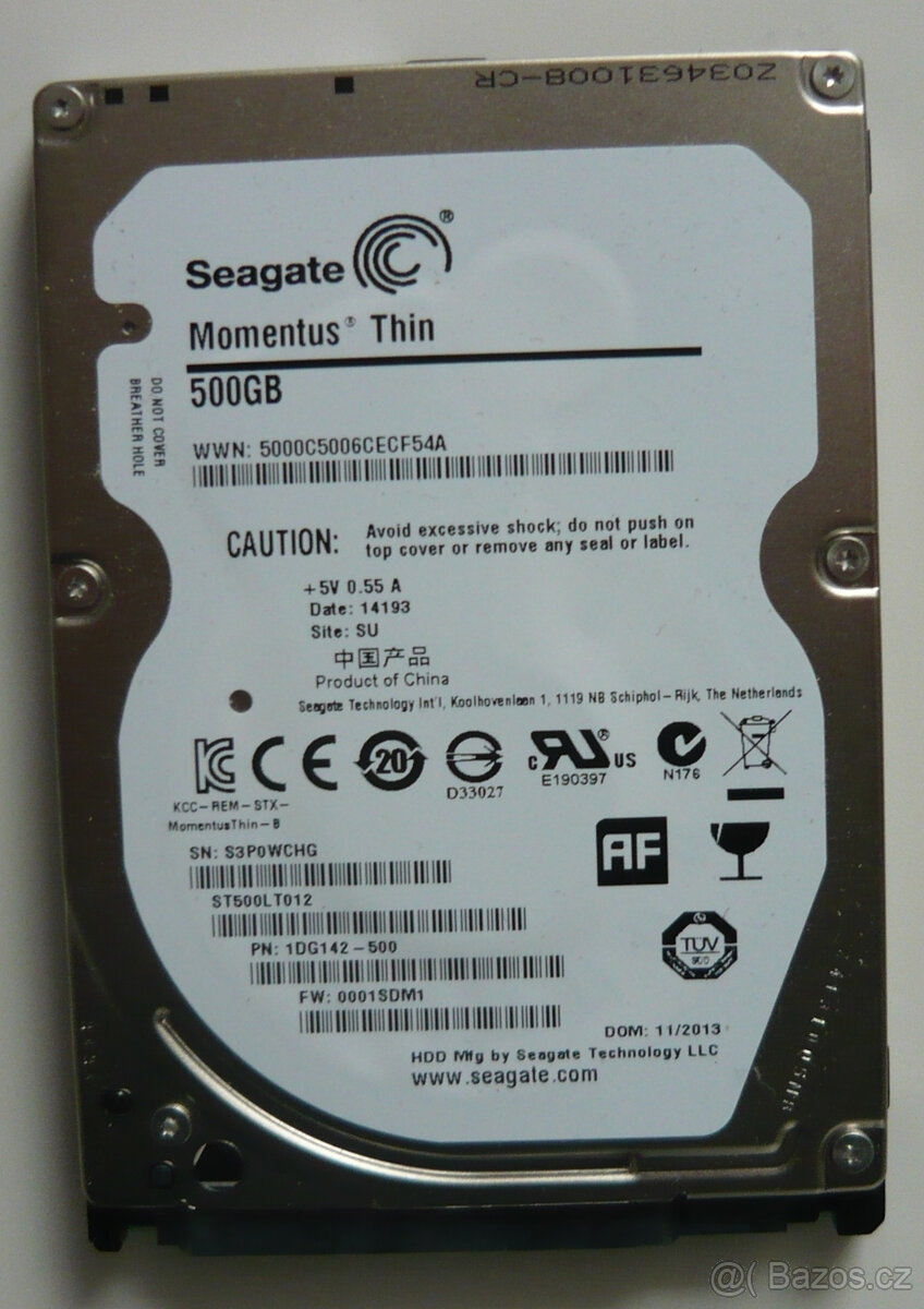 Seagate Momentus Thin 500GB 2.5" SATA ST500LT012