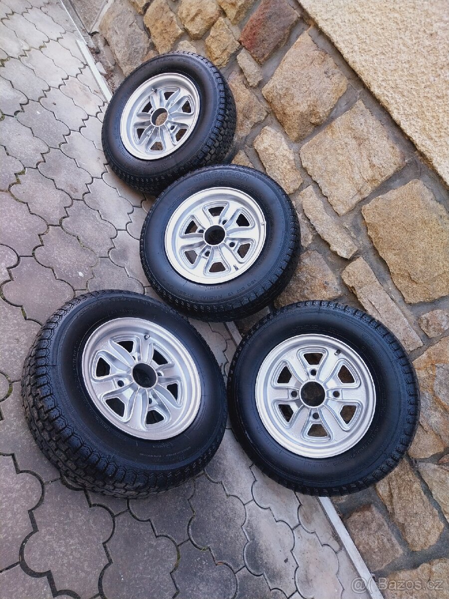 Alu kola kopretiny 4x130 ŠKODA 110R 120 Rapid