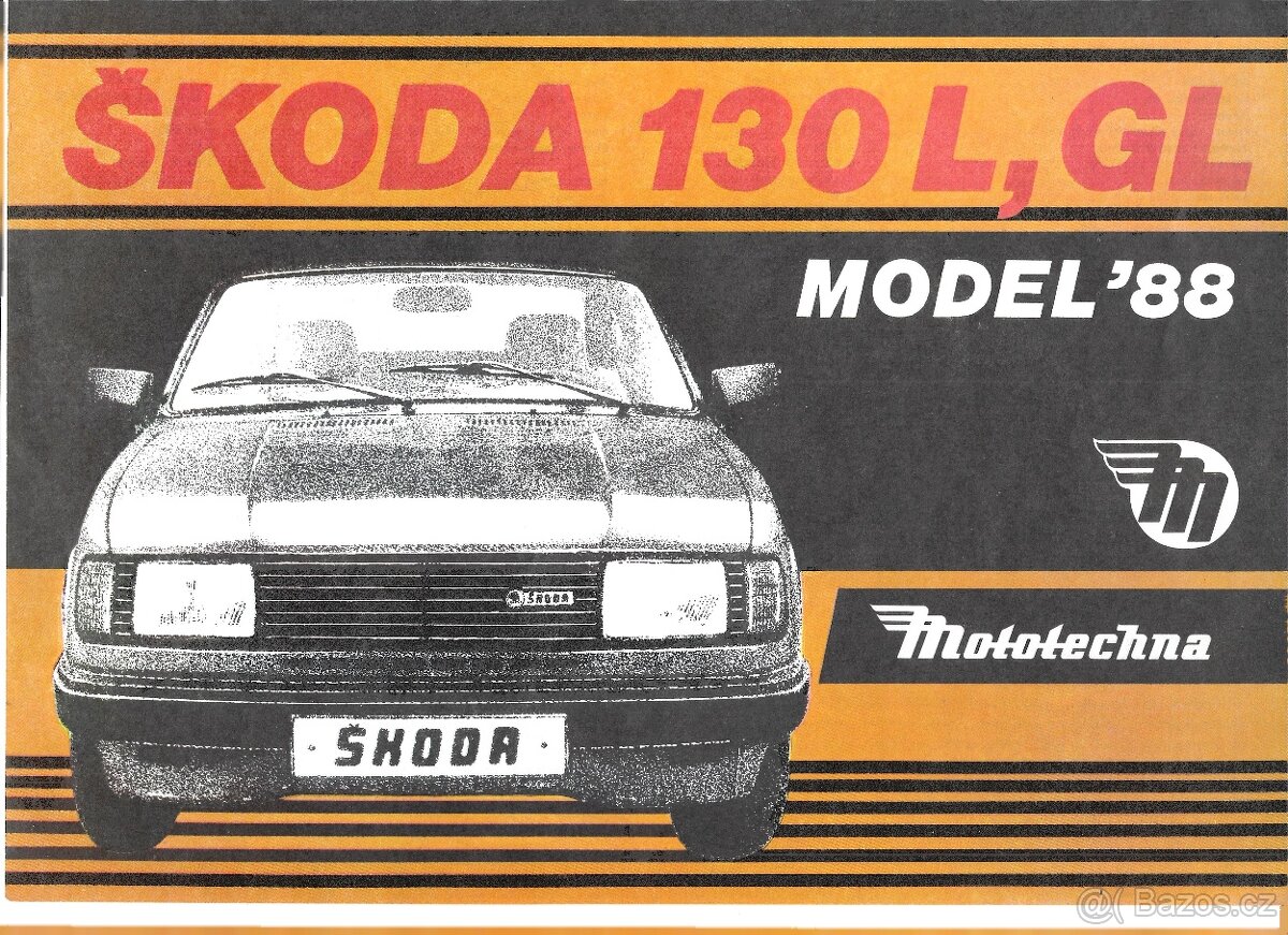 Pprospekt Škoda 130 L, GL Mototechna 1988