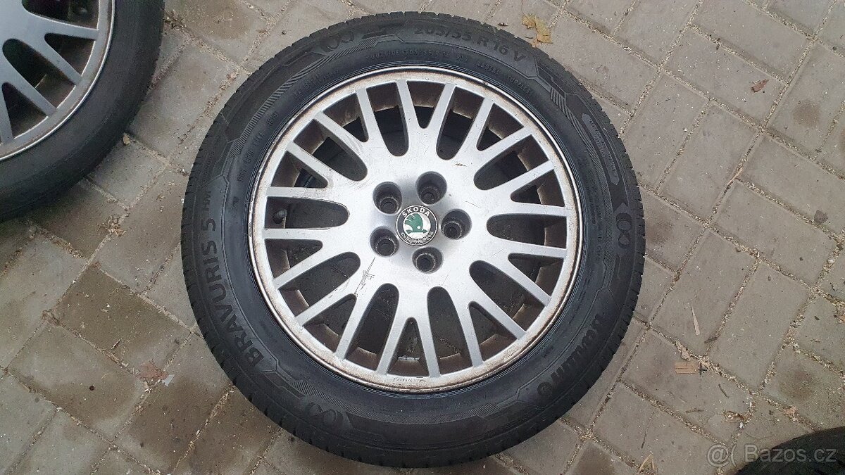 Letní sada Alu 5x100 205/55 R16 Škoda Octavia