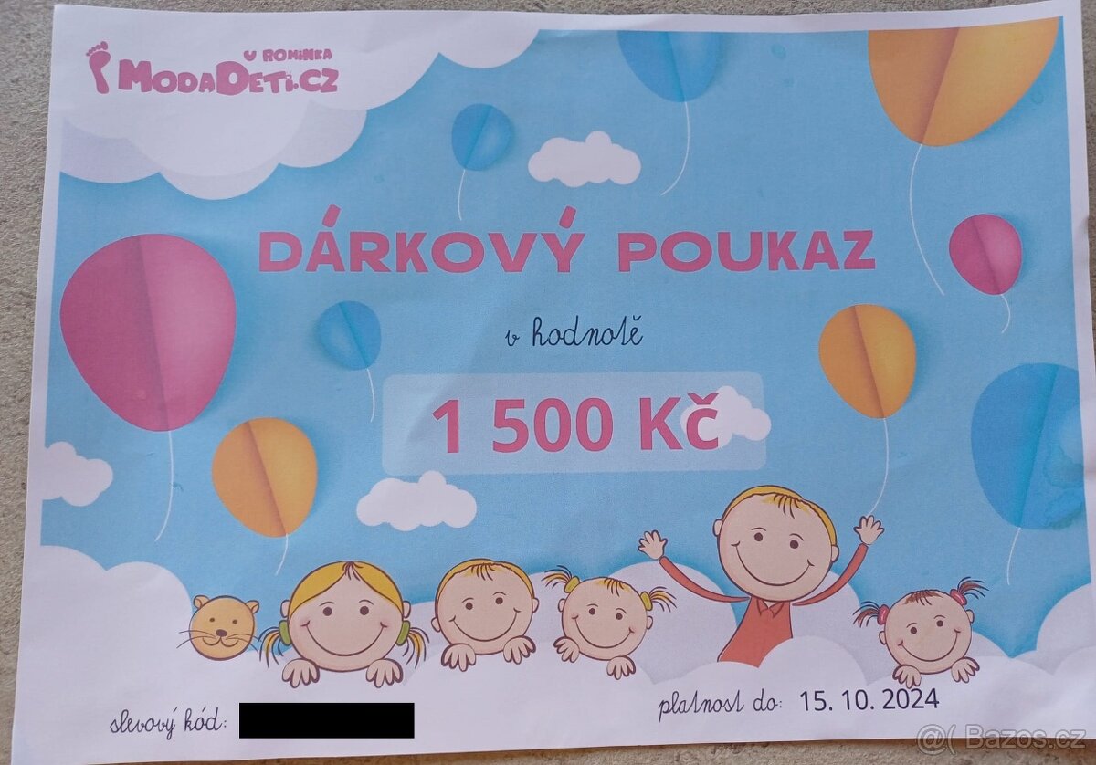 modadeti.cz / U Rominka - poukaz na 1500 Kč - za 1300 Kč