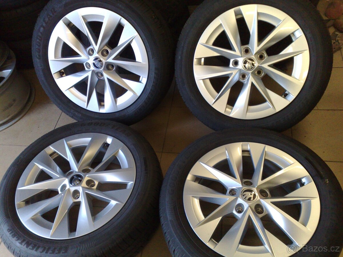 alu kola 5x112 r17 original škoda octavia 205/55/17