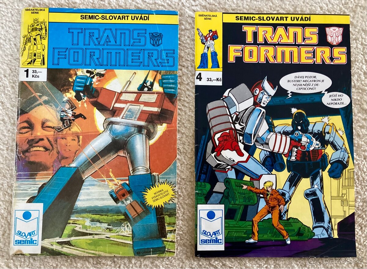 Transformers 1 a 4 (Semic Slovart) 1993