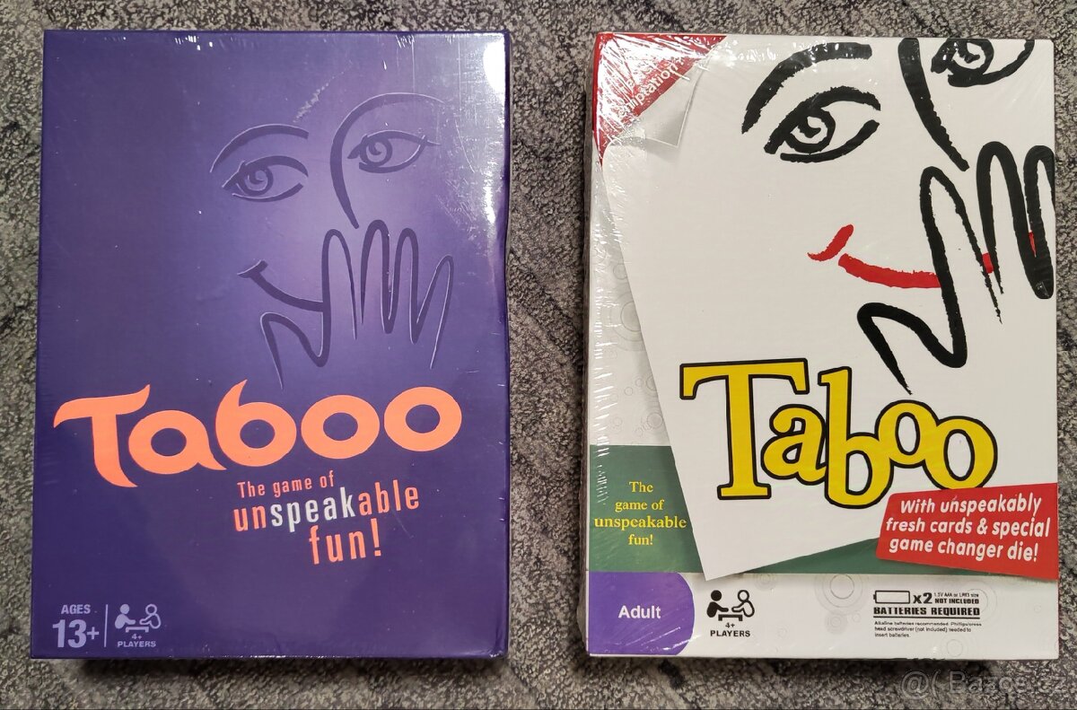 Anglické hry Tabu / English Taboo board game